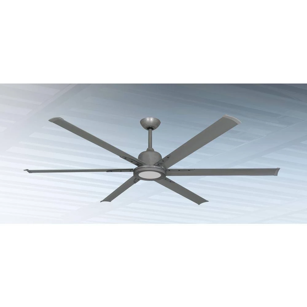 Titan II Wi-Fi 72 in. Indoor/Outdoor Brushed Nickel Smart Ceiling Fan and LED Light with Remote Control by TroposAir - Image 3
