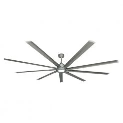 Liberator WiFi 96 in. LED Indoor/Outdoor Brushed Nickel Smart Ceiling Fan with Light with Remote Control by TroposAir