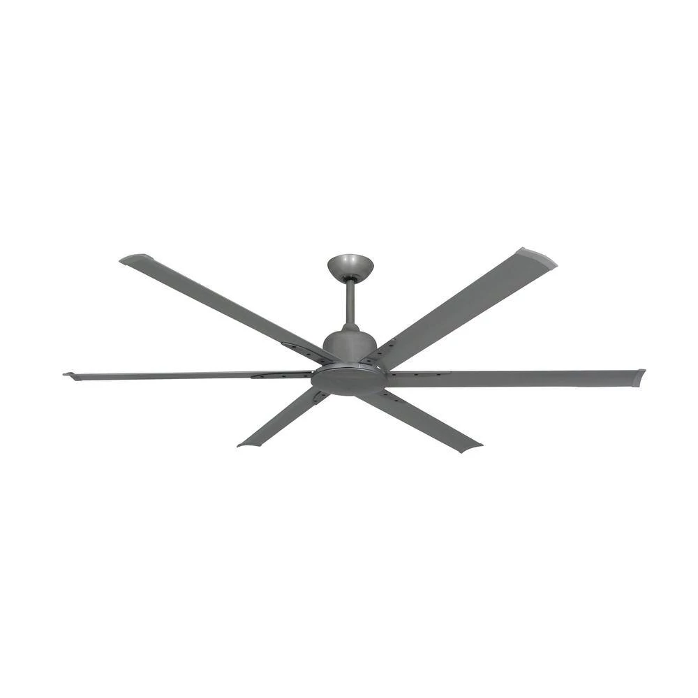 Titan II Wi-Fi 72 in. Indoor/Outdoor Brushed Nickel Smart Ceiling Fan with Remote Control by TroposAir - Image 2