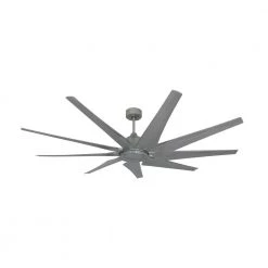 Liberator WiFi 72 in. Indoor/Outdoor Brushed Nickel Smart Ceiling Fan with Remote Control by TroposAir