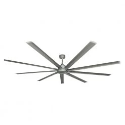 Liberator WiFi 96 in. Indoor/Outdoor Brushed Nickel Smart Ceiling Fan with Remote Control by TroposAir