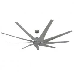 Liberator WiFi 82 in. Indoor/Outdoor Brushed Nickel Smart Ceiling Fan with Remote Control by TroposAir