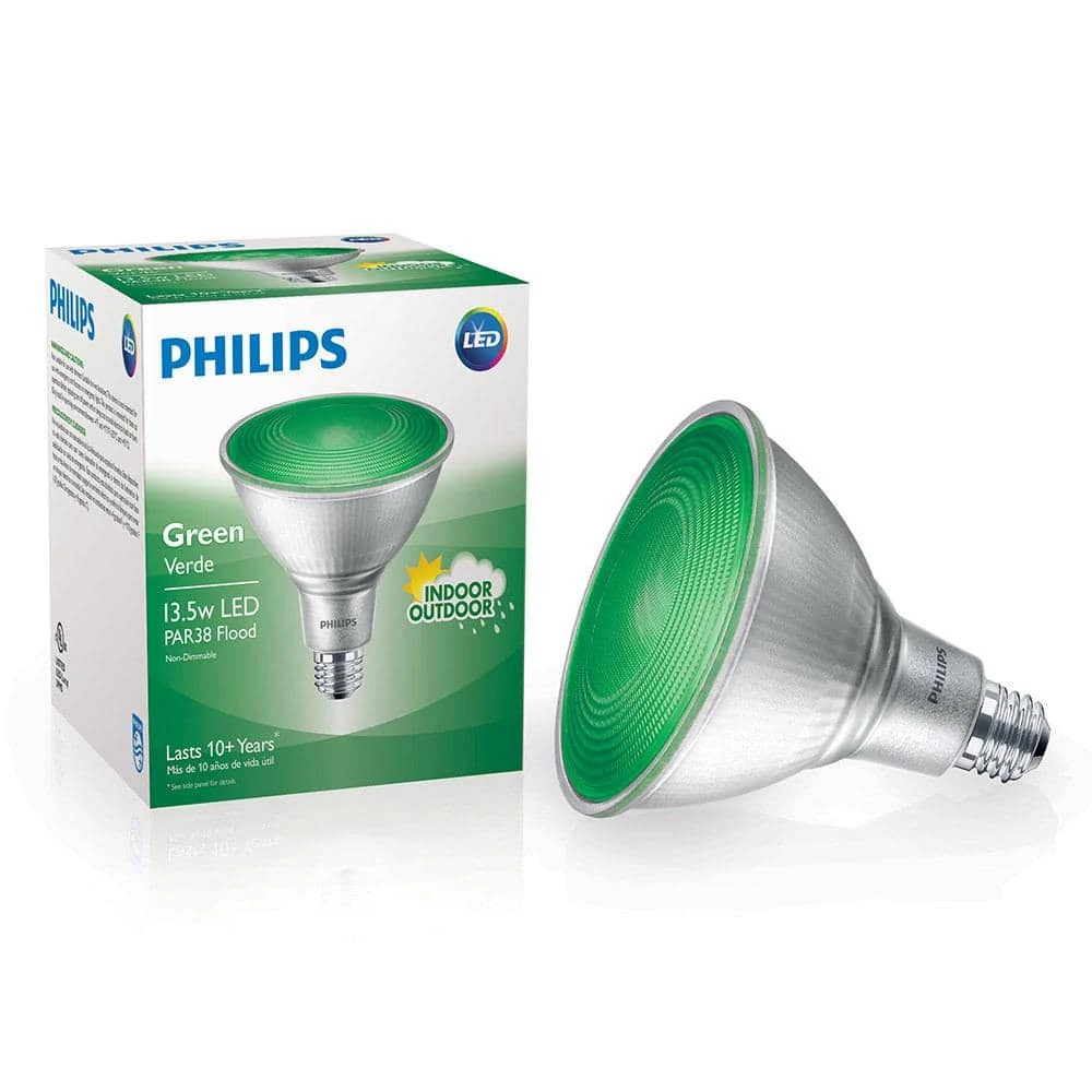 90-Watt Equivalent PAR38 LED Flood Green (4-Pack) by Philips - Image 6