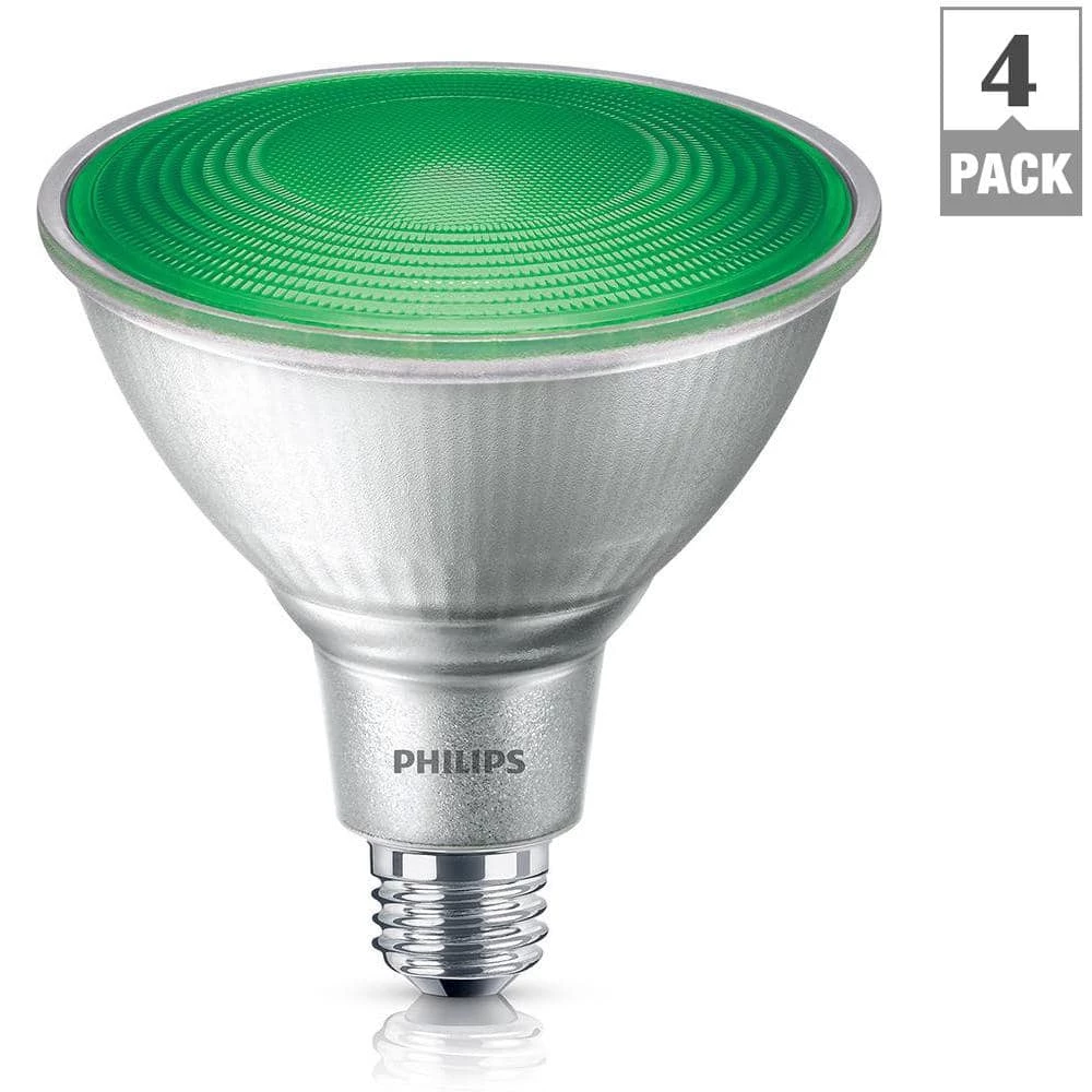 90-Watt Equivalent PAR38 LED Flood Green (4-Pack) by Philips - Image 3