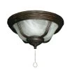 190 Cabo Night Bowl Oil Rubbed Bronze Ceiling Fan Light by TroposAir