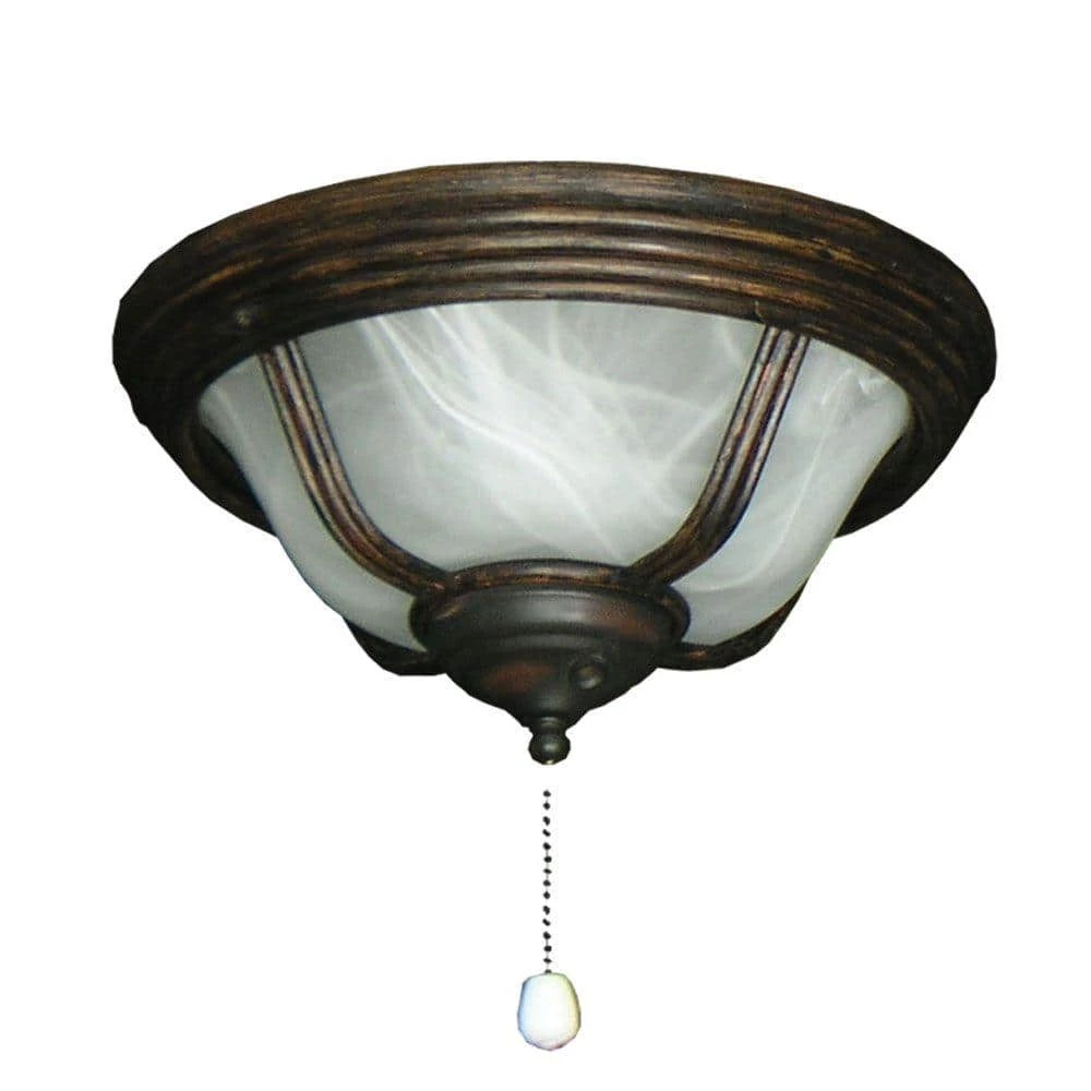 190 Cabo Night Bowl Oil Rubbed Bronze Ceiling Fan Light by TroposAir