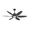 Titan II Wi-Fi 52 in. Resin Indoor/Outdoor Oil Rubbed Bronze Smart Ceiling Fan with Remote Control with 610 LED Light by TroposAir
