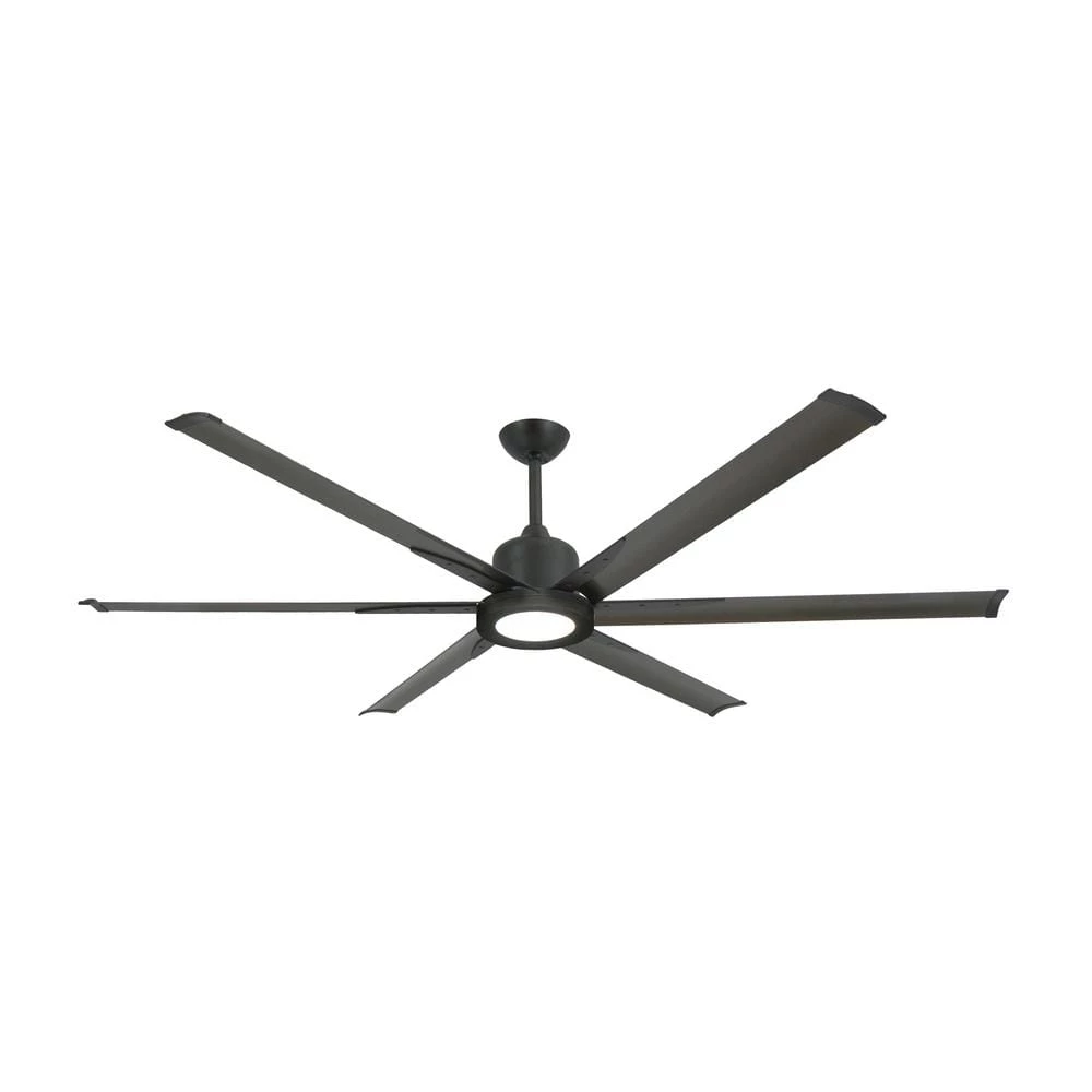 Titan II Wi-Fi 72 in. Indoor/Outdoor Oil Rubbed Bronze Smart Ceiling Fan and LED Light with Remote Control by TroposAir