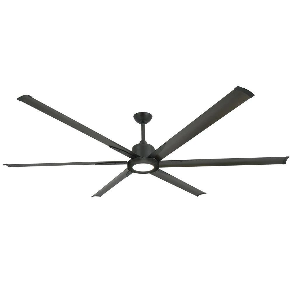 Titan II Wi-Fi 84 in. Indoor/Outdoor Oil Rubbed Bronze Smart Ceiling Fan and LED Light with Remote Control by TroposAir - Image 2