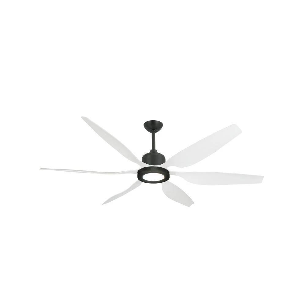 Titan II Wi-Fi 66 in. Integrated LED Indoor/Outdoor Oil Rubbed Bronze/PW Smart Ceiling Fan with Remote Control by TroposAir - Image 2