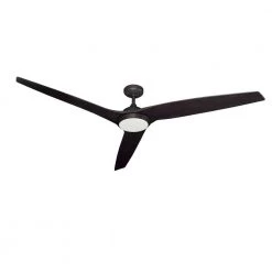 Evolution 72 in. Integrated LED Indoor/Outdoor Oil Rubbed Bronze Ceiling Fan with Light and Remote Control by TroposAir