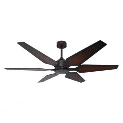 Optum 60 in. Indoor/Outdoor Oil Rubbed Bronze Smart Ceiling Fan with Remote Control by TroposAir