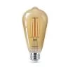 Amber ST19 LED 40-Watt Equivalent Dimmable Smart Wi-Fi Wiz Connected Wireless Light Bulb by Philips