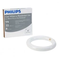22-Watt 8 in. Linear T9 Fluorescent Tube Light Bulb Cool White (4100K) Circline by Philips