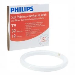 32-Watt 12 in. Linear T9 Circline Fluorescent Tube Light Bulb Bright White (3000K) (12-Pack) by Philips