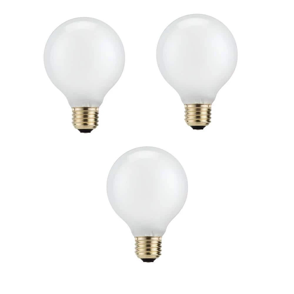 40-Watt Equivalent G25 Halogen White Decorative Globe Light Bulb (3-Pack) by Philips