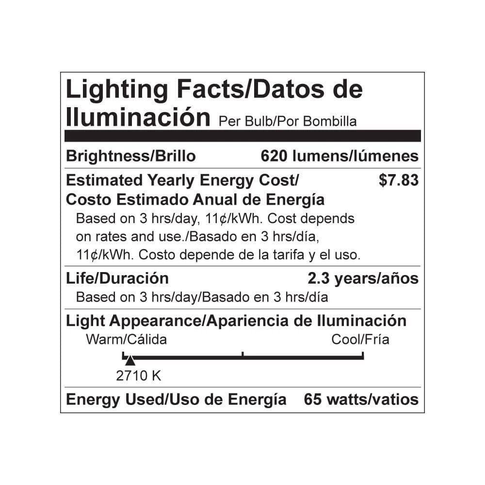65-Watt BR30 Incandescent DuraMax Dimmable Flood Light Bulb (3-Pack) by Philips - Image 3