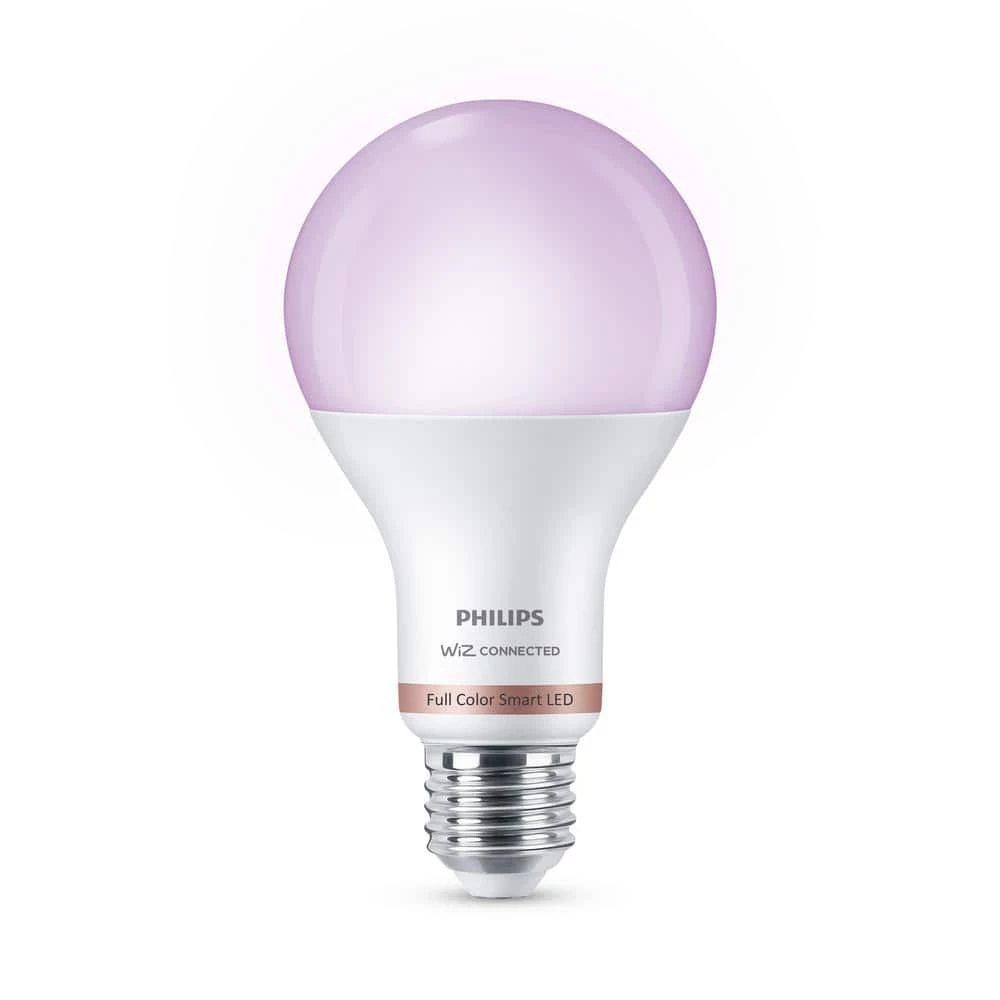 Color and Tunable White A21 LED 100-Watt Equivalent Dimmable Smart Wi-Fi Wiz Connected Wireless LED Light Bulb by Philips