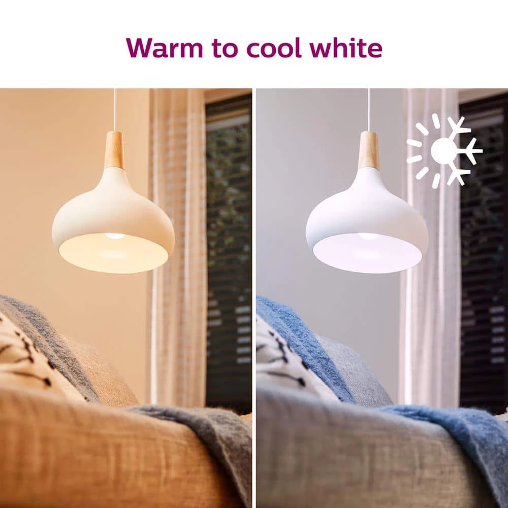 Color and Tunable White A21 LED 100-Watt Equivalent Dimmable Smart Wi-Fi Wiz Connected Wireless LED Light Bulb by Philips - Image 4