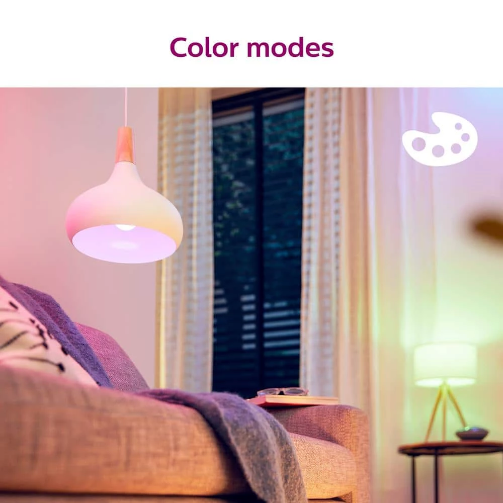 Color and Tunable White LED 60W Equivalent Dimmable Wiz Connected Smart Wi-Fi Light Bulb with Motion Sensor by Philips - Image 2