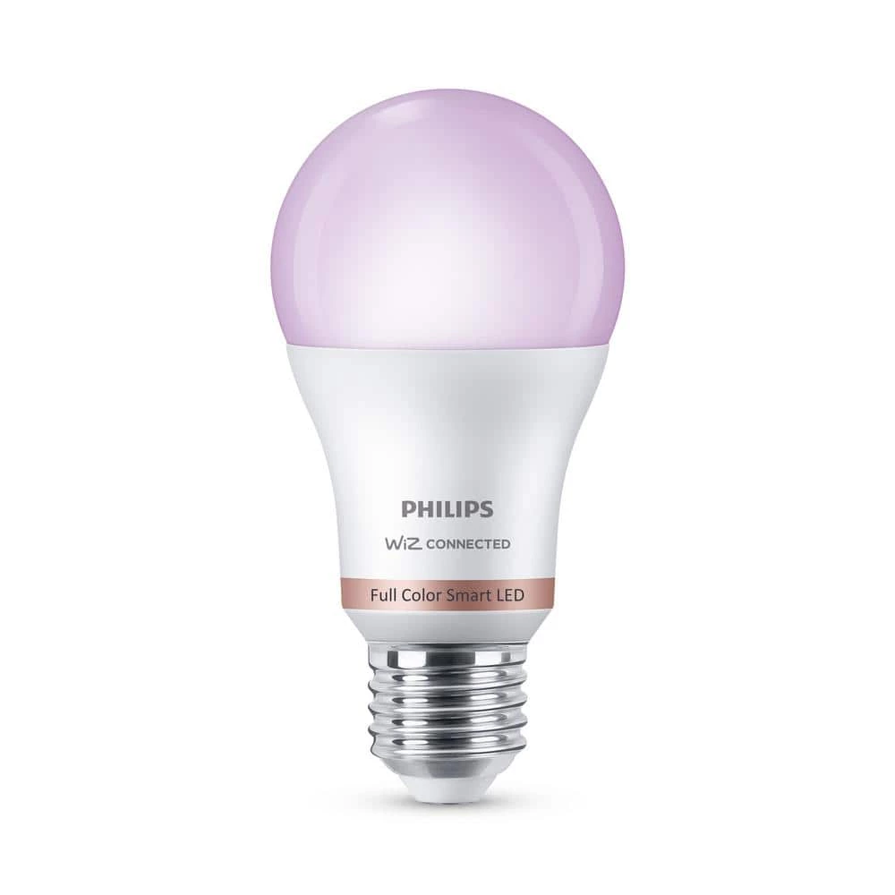 Color and Tunable White A19 LED 60-Watt Equivalent Dimmable Smart Wi-Fi Wiz Connected Wireless Light Bulb by Philips