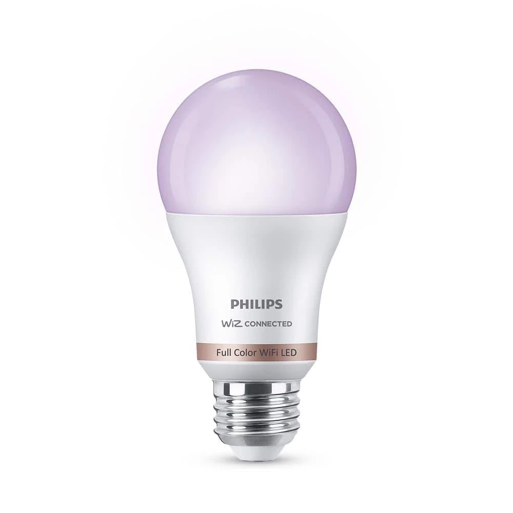 Color and Tunable White A19 LED 60-Watt Equivalent Dimmable Smart Wi-Fi Wiz Connected Wireless Light Bulb (2-Pack) by Philips - Image 12