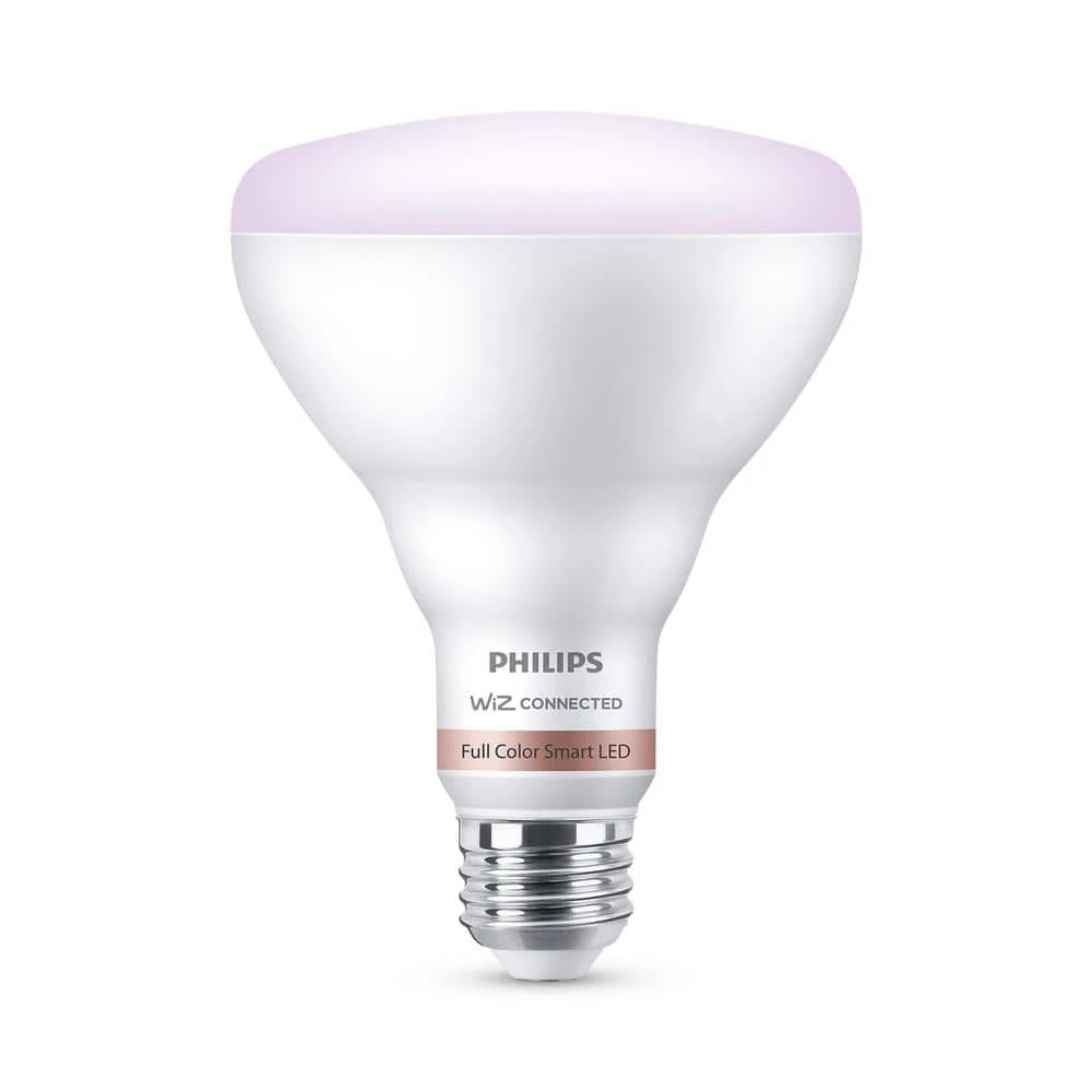 Color and Tunable White BR30 LED 65-Watt Equivalent Dimmable Smart Wi-Fi Wiz Connected Wireless Light Bulb (2-Pack) by Philips