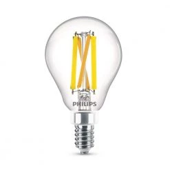 40-Watt Equivalent A15 Ultra Definition Dimmable Clear Glass E12 LED Light Bulb Soft White with Warm Glow 2700K (2-Pack) by Philips