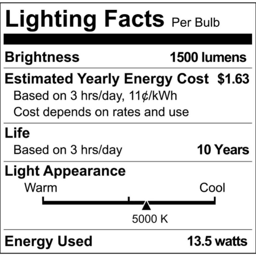 100-Watt Equivalent A19 Non-Dimmable E26 LED Light Bulb Daylight 5000K (4-Pack) by Philips - Image 7