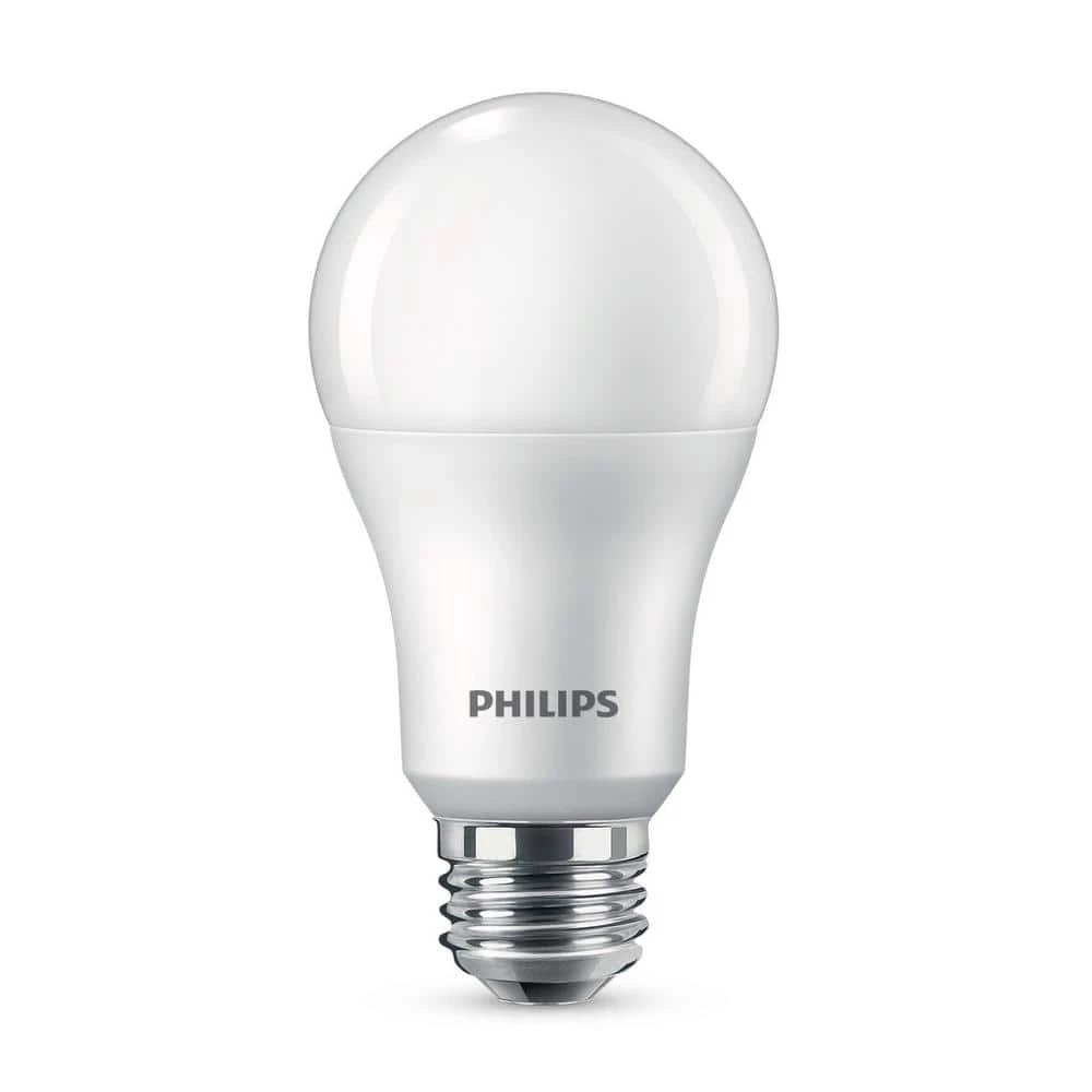 100-Watt Equivalent A19 Non-Dimmable E26 LED Light Bulb Daylight 5000K (4-Pack) by Philips