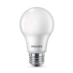 60-Watt Equivalent A19 Non-Dimmable E26 LED Light Bulb Soft White 2700K (4-Pack) by Philips