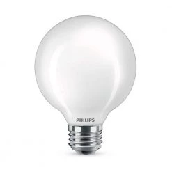 60-Watt Equivalent G25 Frosted Glass Non-Dimmable E26 LED Light Bulb Daylight 5000K (3-Pack) by Philips