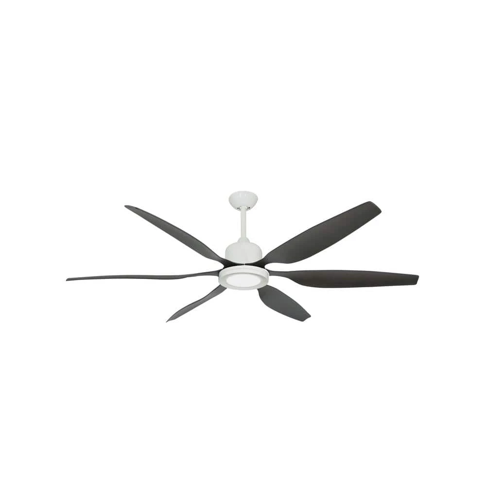 Titan II Wi-Fi 66 in. Integrated LED Indoor/Outdoor Pure White/ORB Smart Ceiling Fan with Remote Control by TroposAir - Image 2