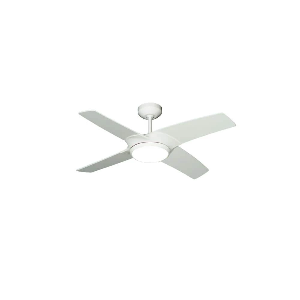 42 Starfire 42 in. Pure White Ceiling Fan with LED Light by TroposAir