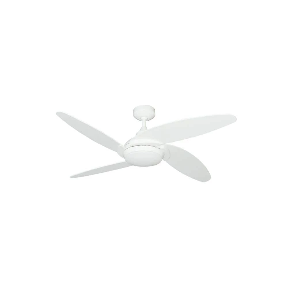 Tuscan 52 in. LED Pure White Ceiling Fan and Light with Remote Control by TroposAir - Image 2