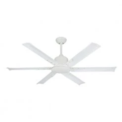 Titan II Wi-Fi 52 in. Indoor/Outdoor Pure White Smart Ceiling Fan with Remote Control by TroposAir