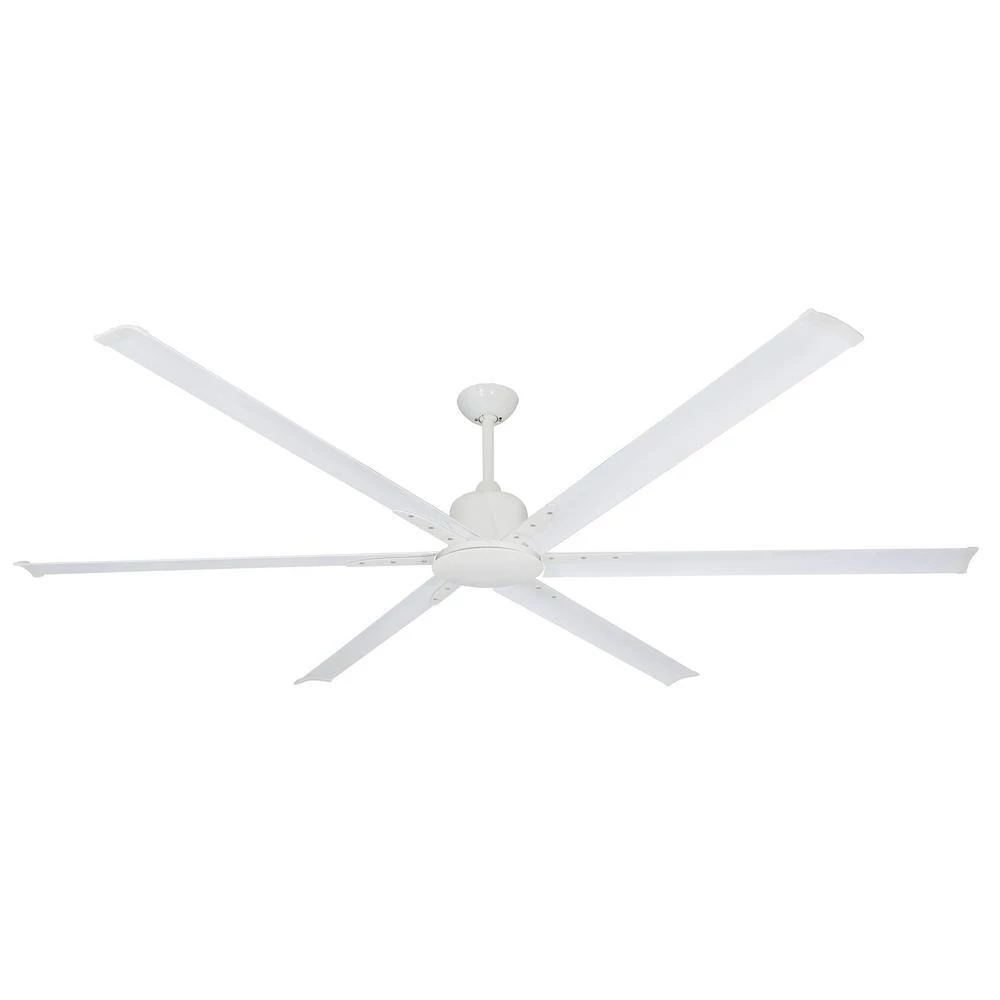 Titan II Wi-Fi 84 in. Indoor/Outdoor Pure White Smart Ceiling Fan with Remote Control by TroposAir - Image 2