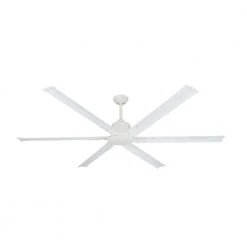 Titan II Wi-Fi 72 in. Indoor/Outdoor Pure White Smart Ceiling Fan with Remote Control by TroposAir