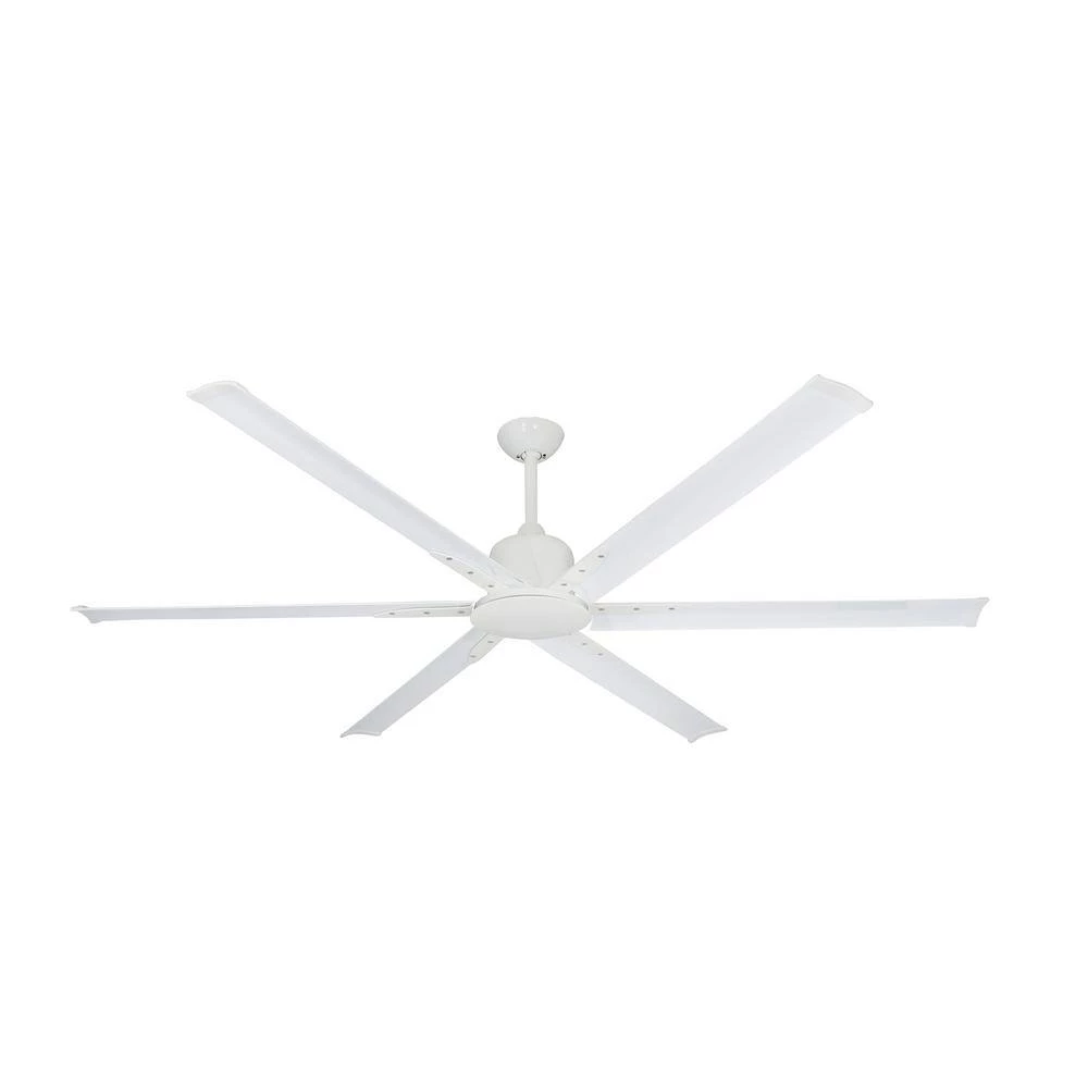 Titan II Wi-Fi 72 in. Indoor/Outdoor Pure White Smart Ceiling Fan with Remote Control by TroposAir - Image 2