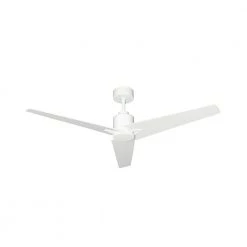 Reveal Wi-Fi 52 in. Indoor/Outdoor Pure White Ceiling Fan with Remote Control by TroposAir