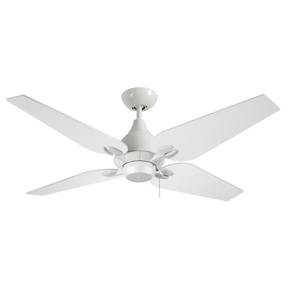 Reno 50 in. Pure White Ceiling Fan by TroposAir