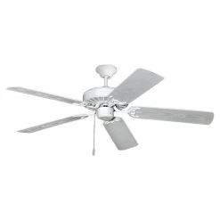 ProSeries Builder 52 in. Pure White Outdoor Ceiling Fan by TroposAir