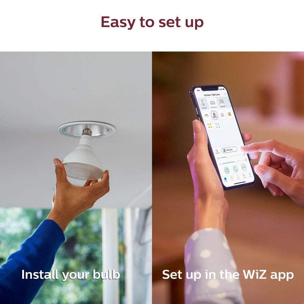 Tunable White PAR38 120W Equivalent Dimmable Smart Wi-Fi Wiz Connected LED Light Bulb by Philips - Image 5