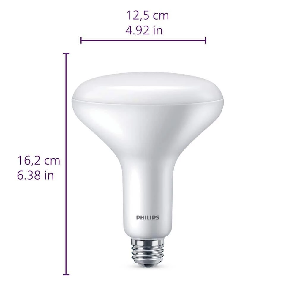 65-Watt Equivalent BR40 Ultra-Definition Dimmable E26 LED Light Bulb Soft White with Daylight 5000K (1-Pack) by Philips - Image 8