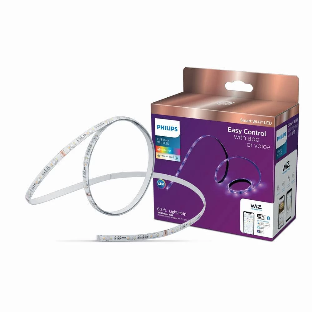 Color and Tunable White Dimmable Smart Wi-Fi Wiz Connected Light Strip (2M) by Philips - Image 2