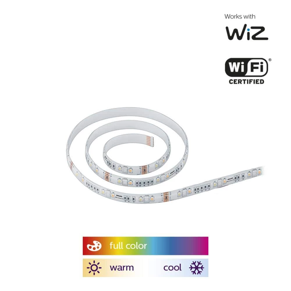 Color and Tunable White Dimmable Smart Wi-Fi Wiz Connected LED Light Strip Extension (1M) by Philips - Image 3