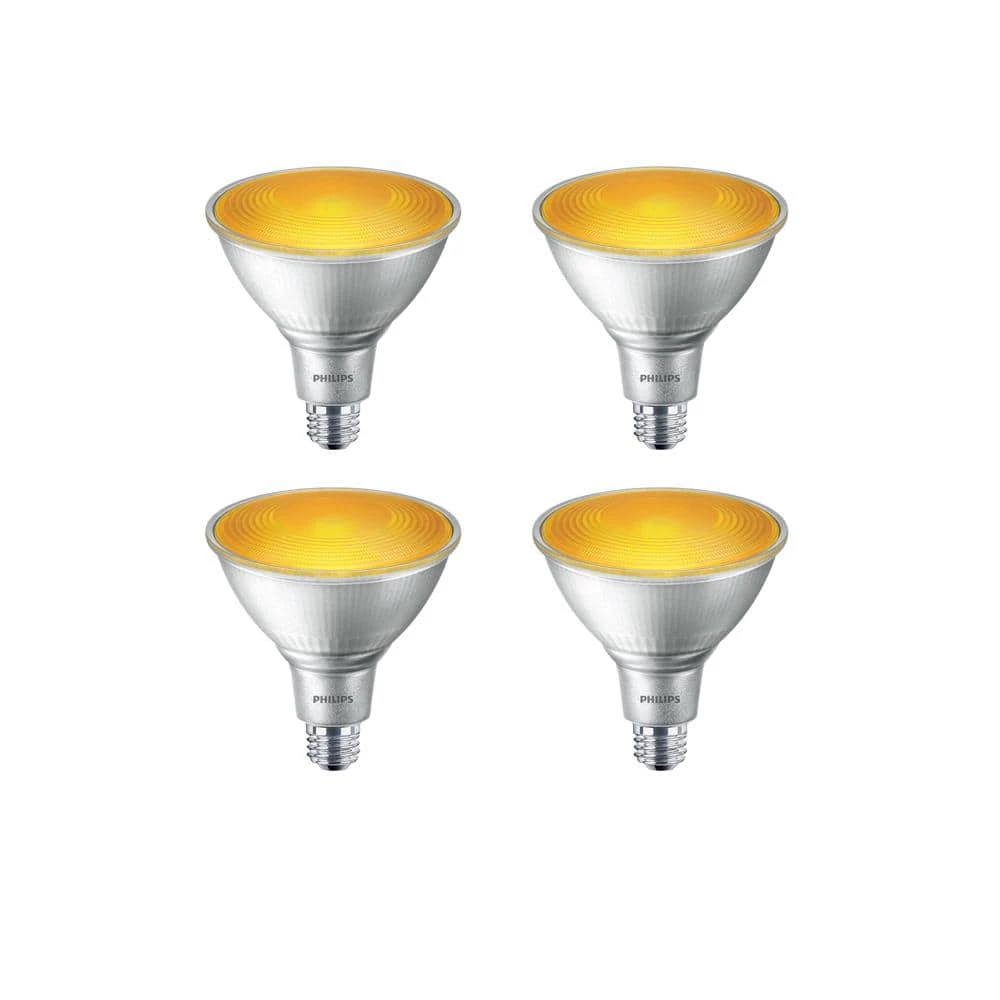 90-Watt Equivalent PAR38 LED Flood Yellow (4-Pack) by Philips