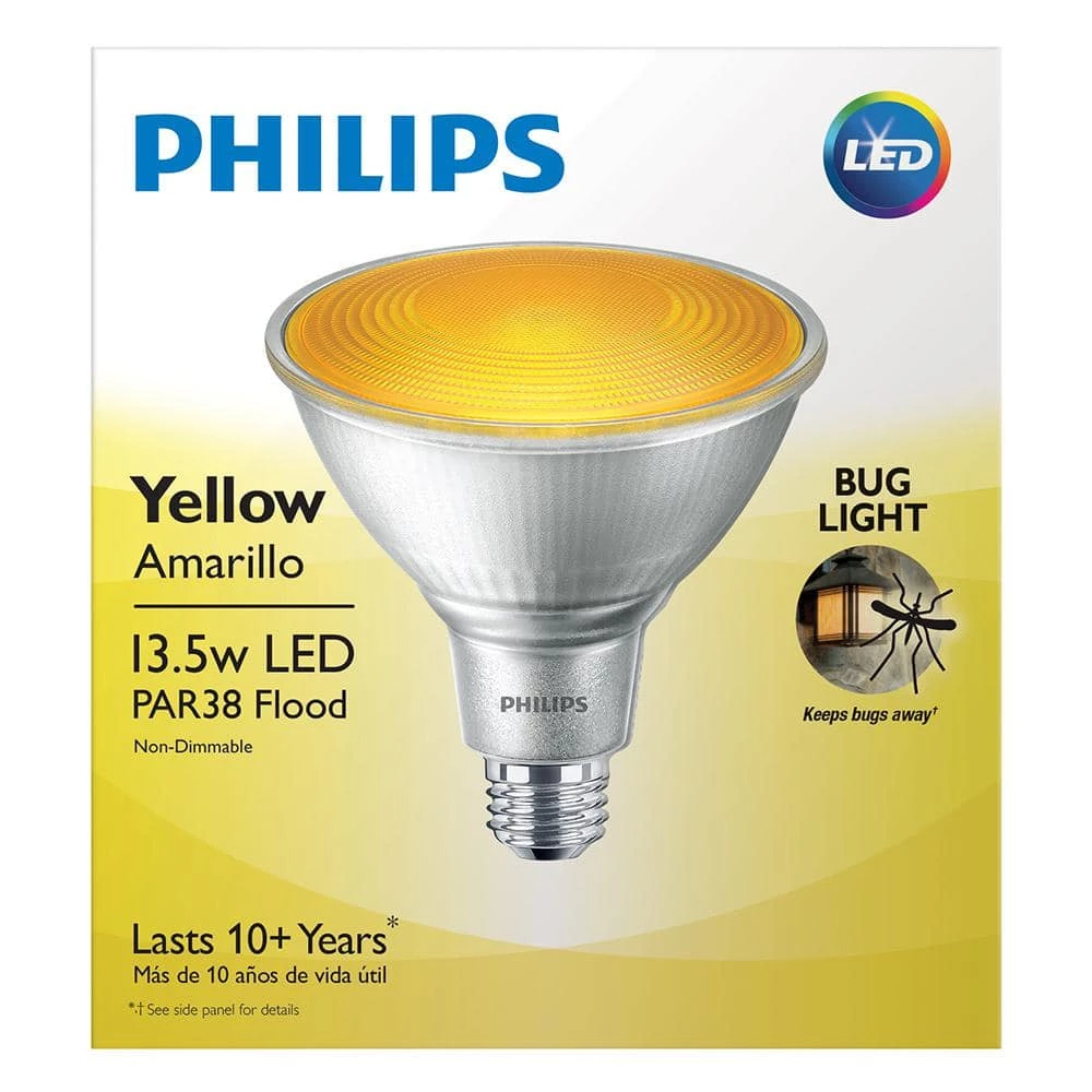 90-Watt Equivalent PAR38 LED Flood Yellow (4-Pack) by Philips - Image 5